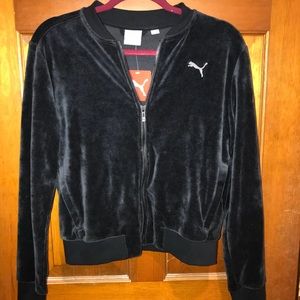 Puma velvet zip up